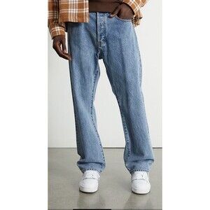 PACSUN Straight Leg Light Wash Blue Denim Jeans Men's Size W 28 X 30